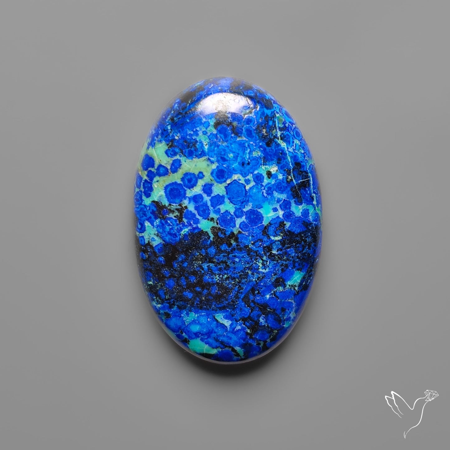 Bluebird Azurite Cabochon