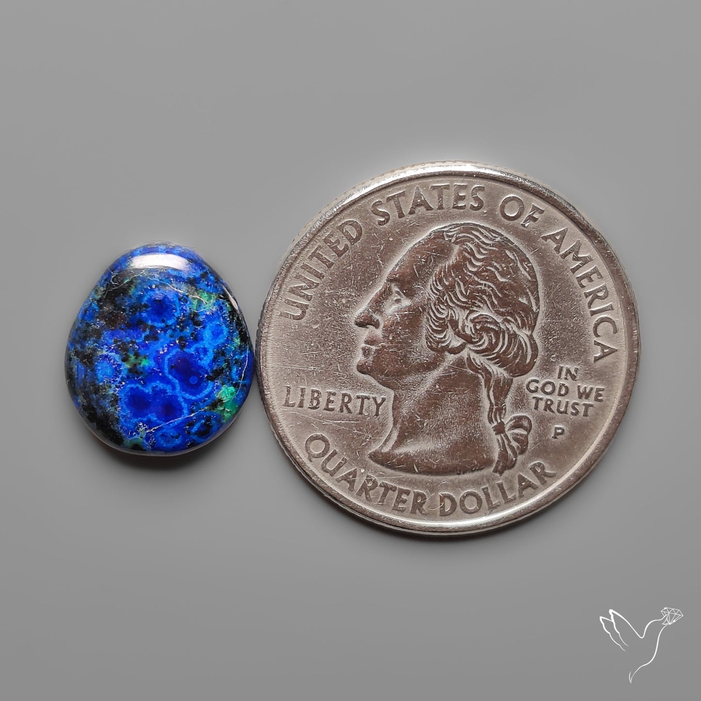 Bluebird Azurite Cabochon