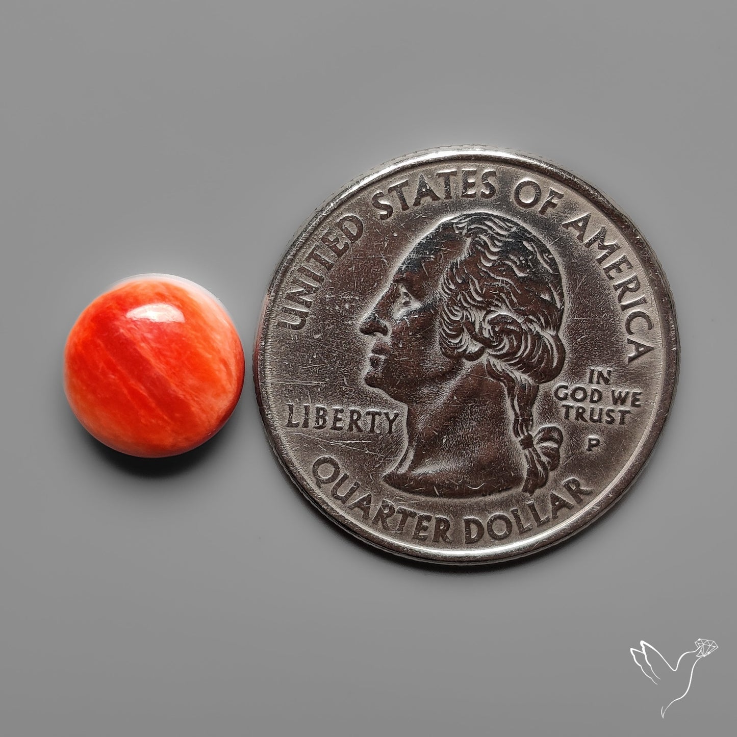 Spiny Oyster Shell Cabochon