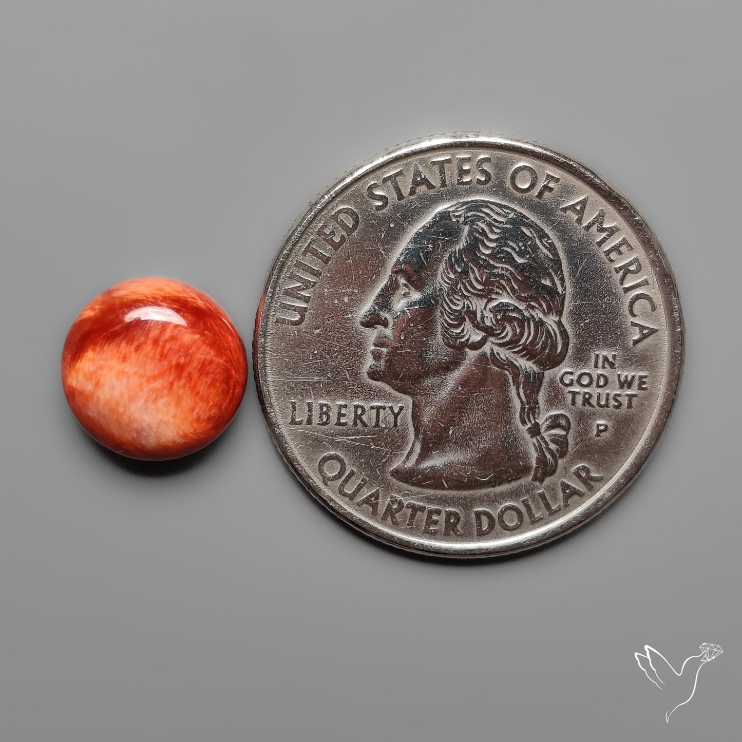 Spiny Oyster Shell Cabochon