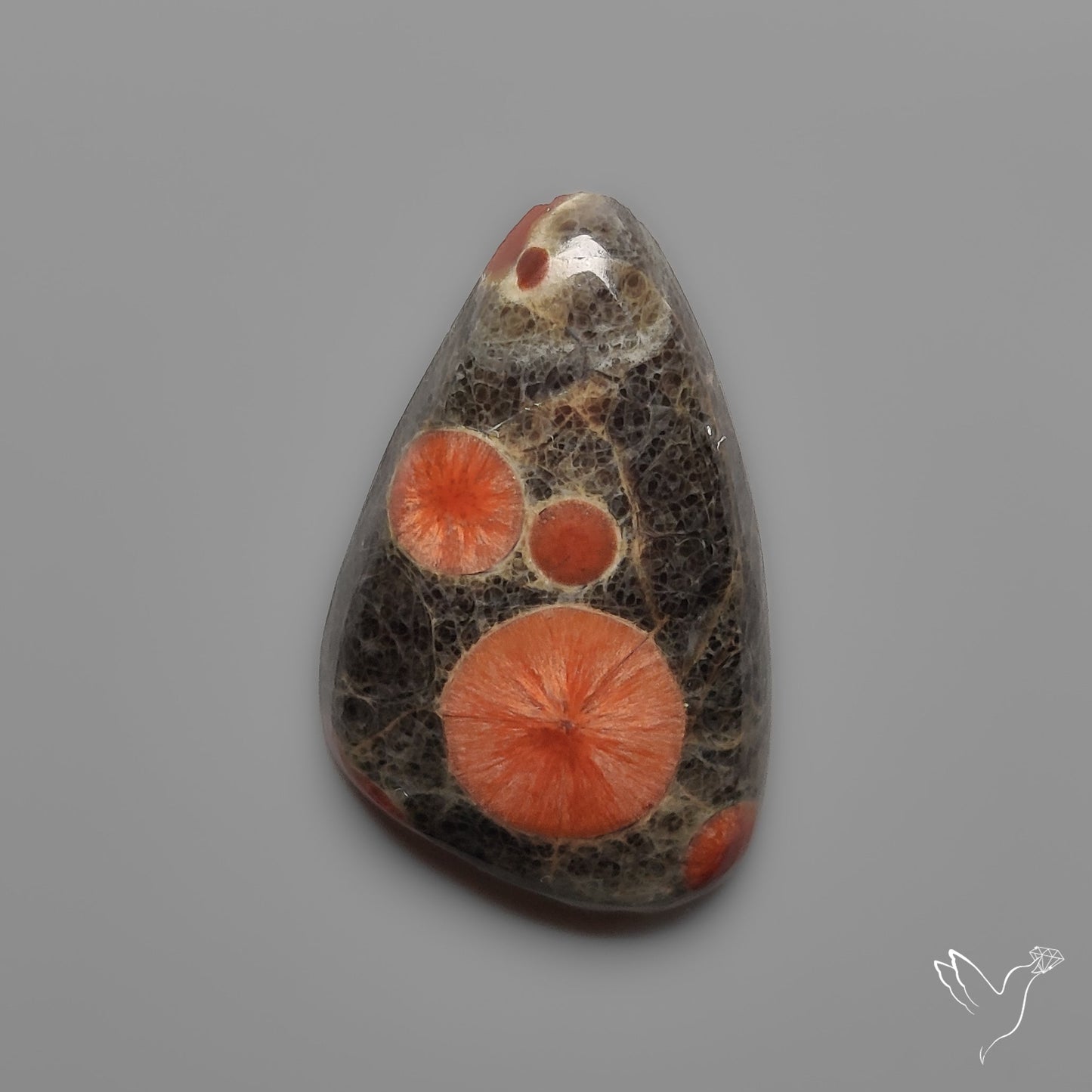 Peanut Wood Obsidian Cabochon