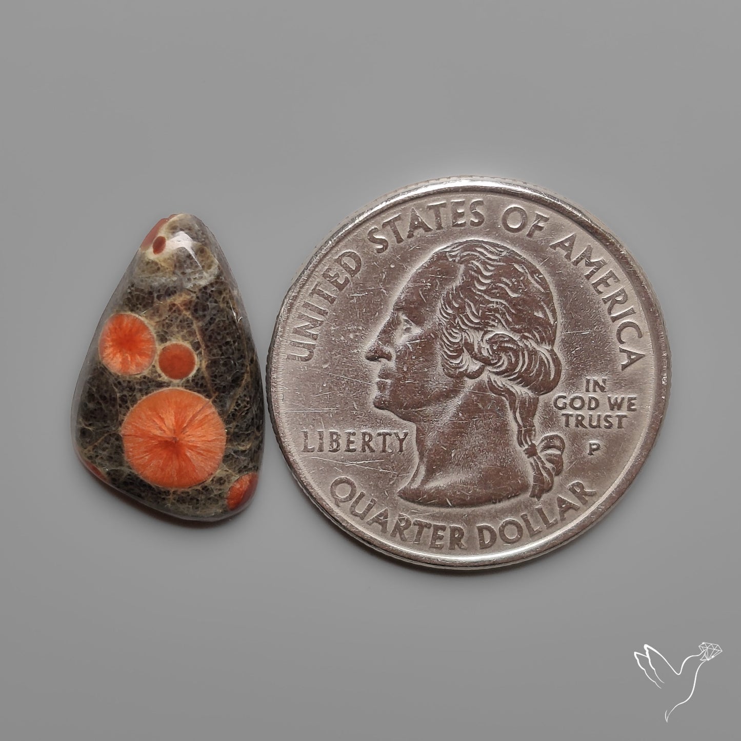 Peanut Wood Obsidian Cabochon