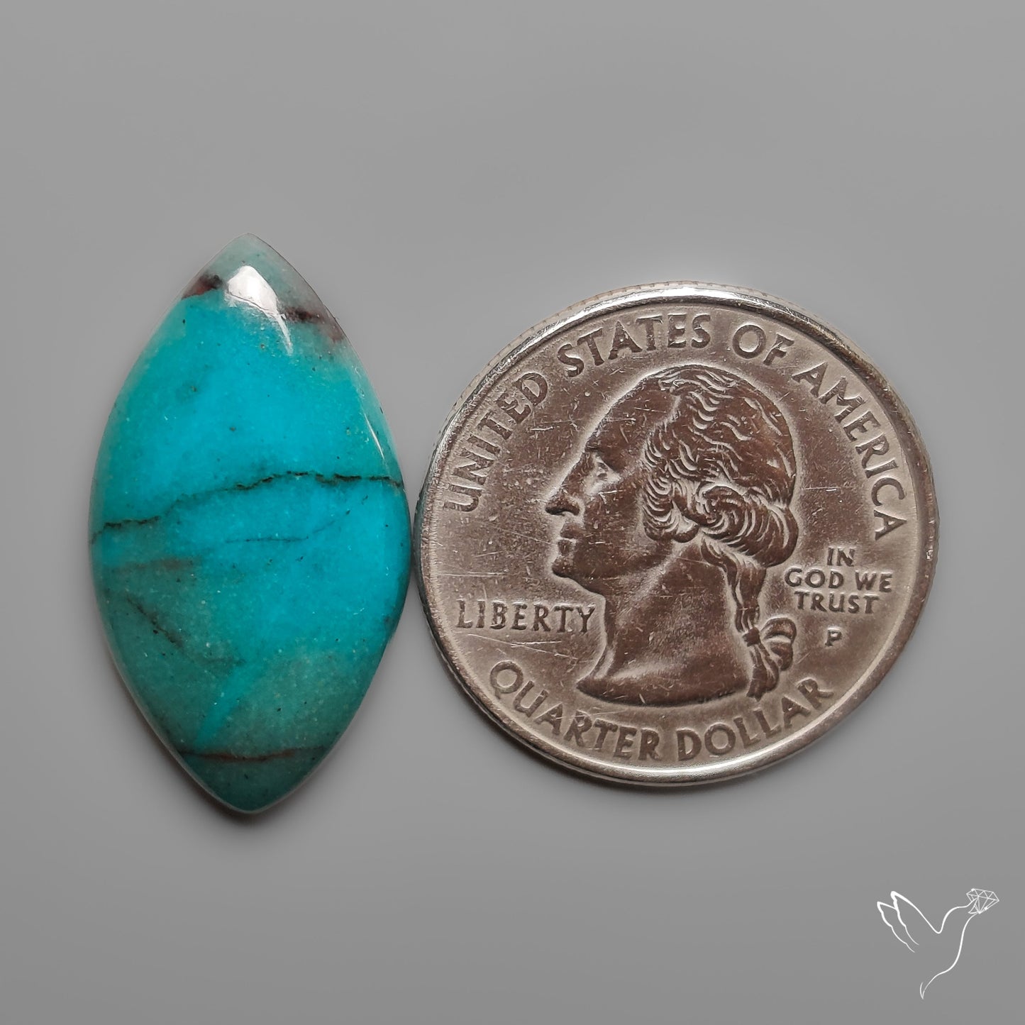 Bisbee Shattuckite Cabochon (gemmy)