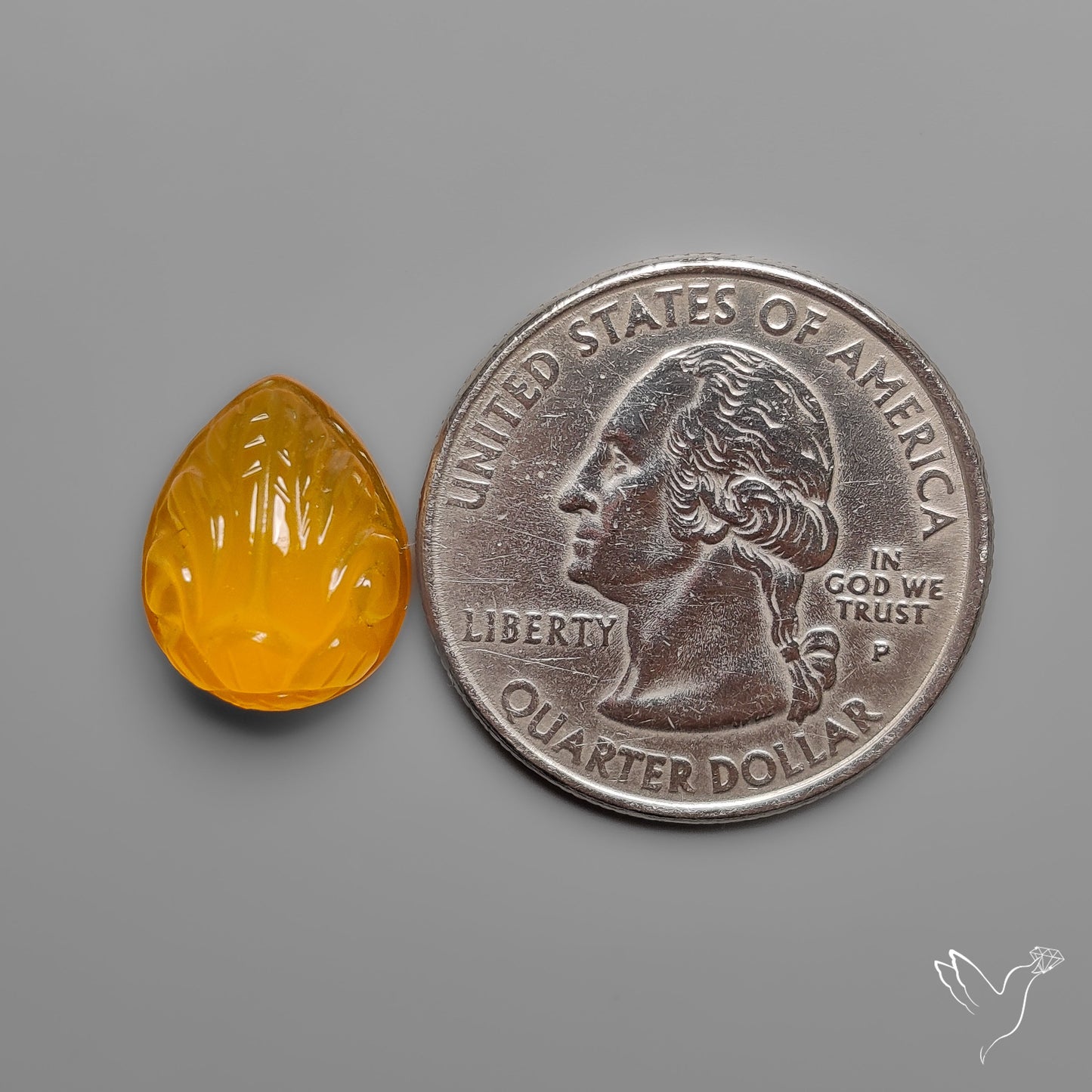 Carnelian Agate Mughal Carving (handcarved)