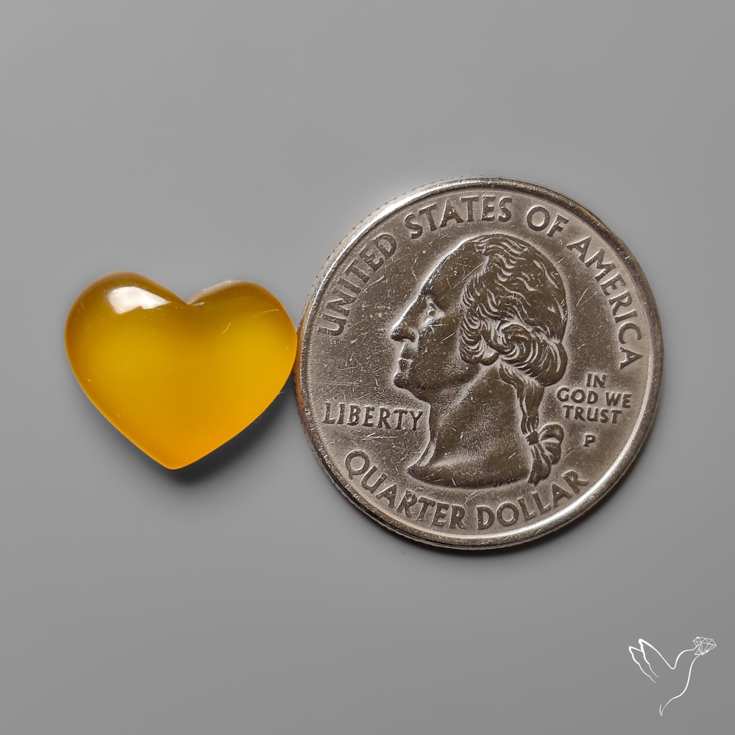 Carnelian Agate Heart Carving