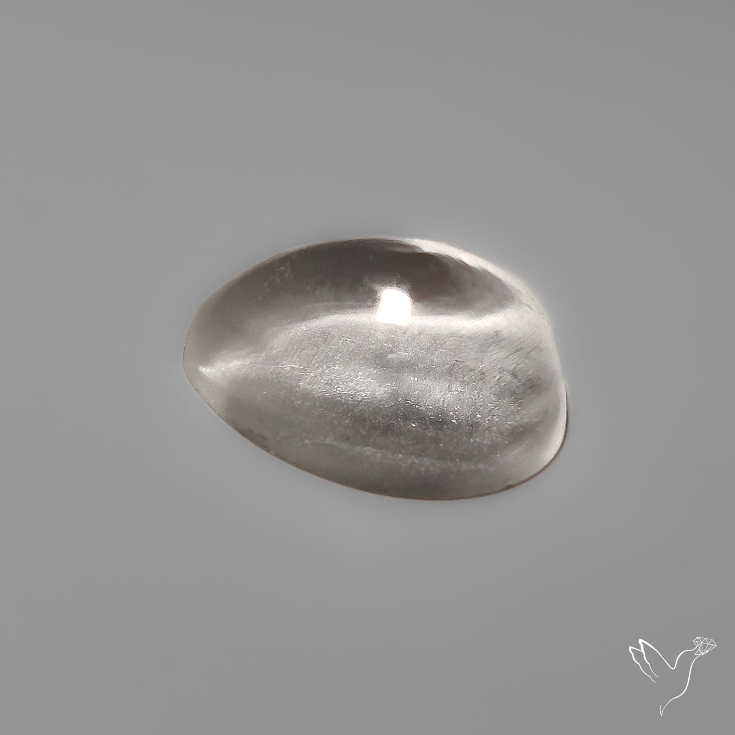 Himalayan Ice Quartz Drop Cabochon