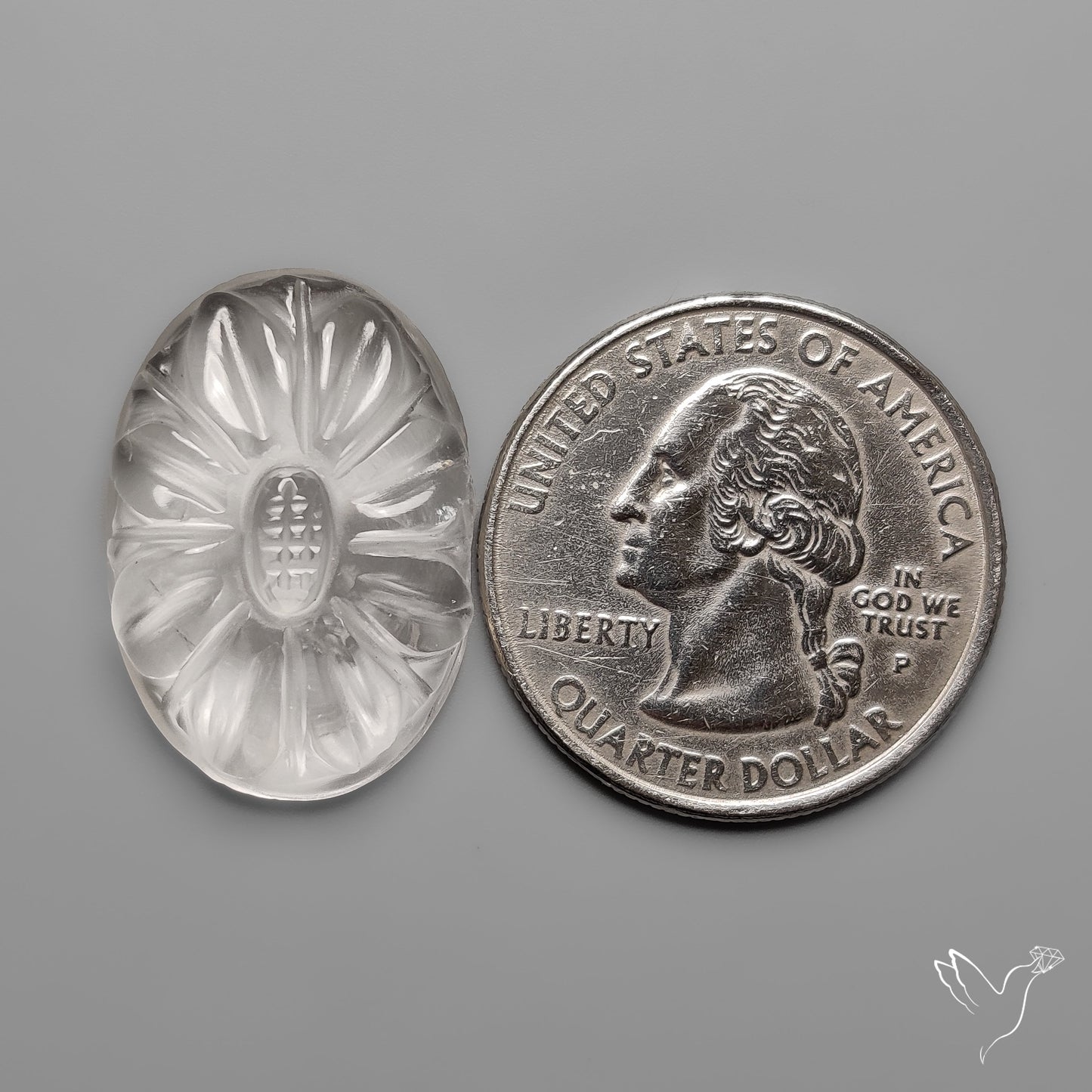 Himalayan Quartz Mughal Carving