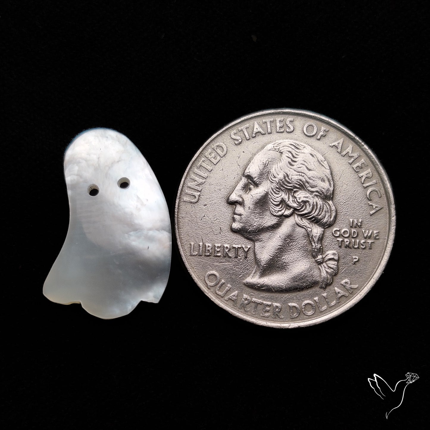 Mother Of Pearl Ghost Carving