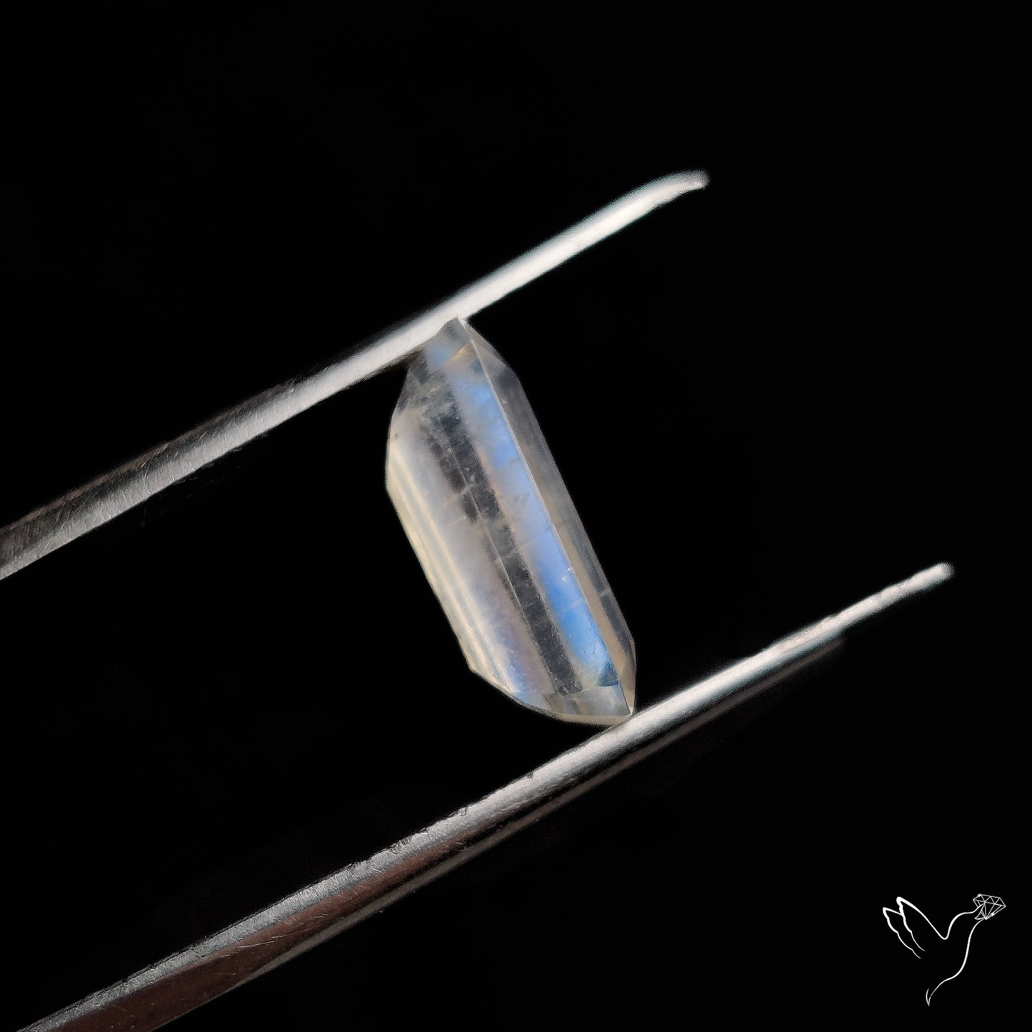 Faceted Rainbow Moonstone
