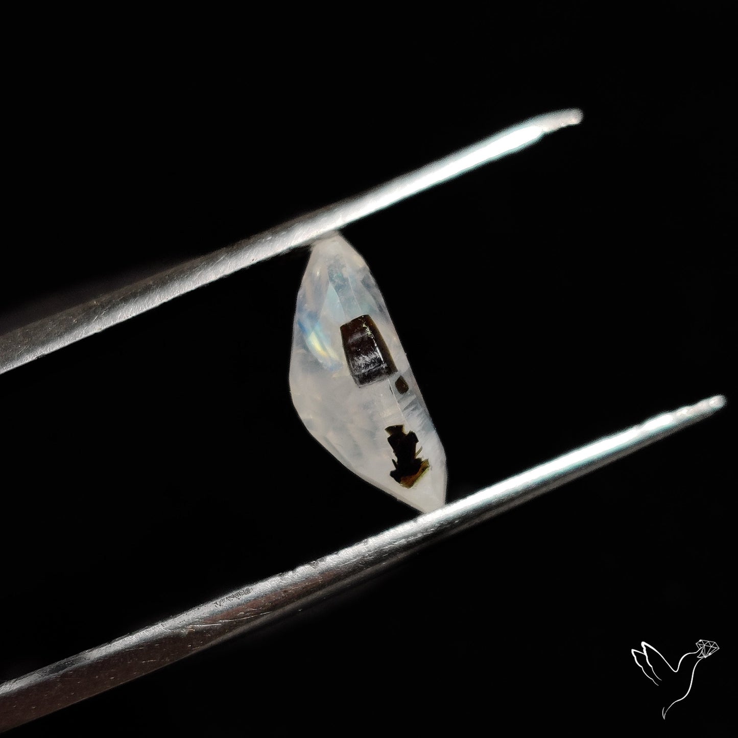 Faceted Rainbow Moonstone