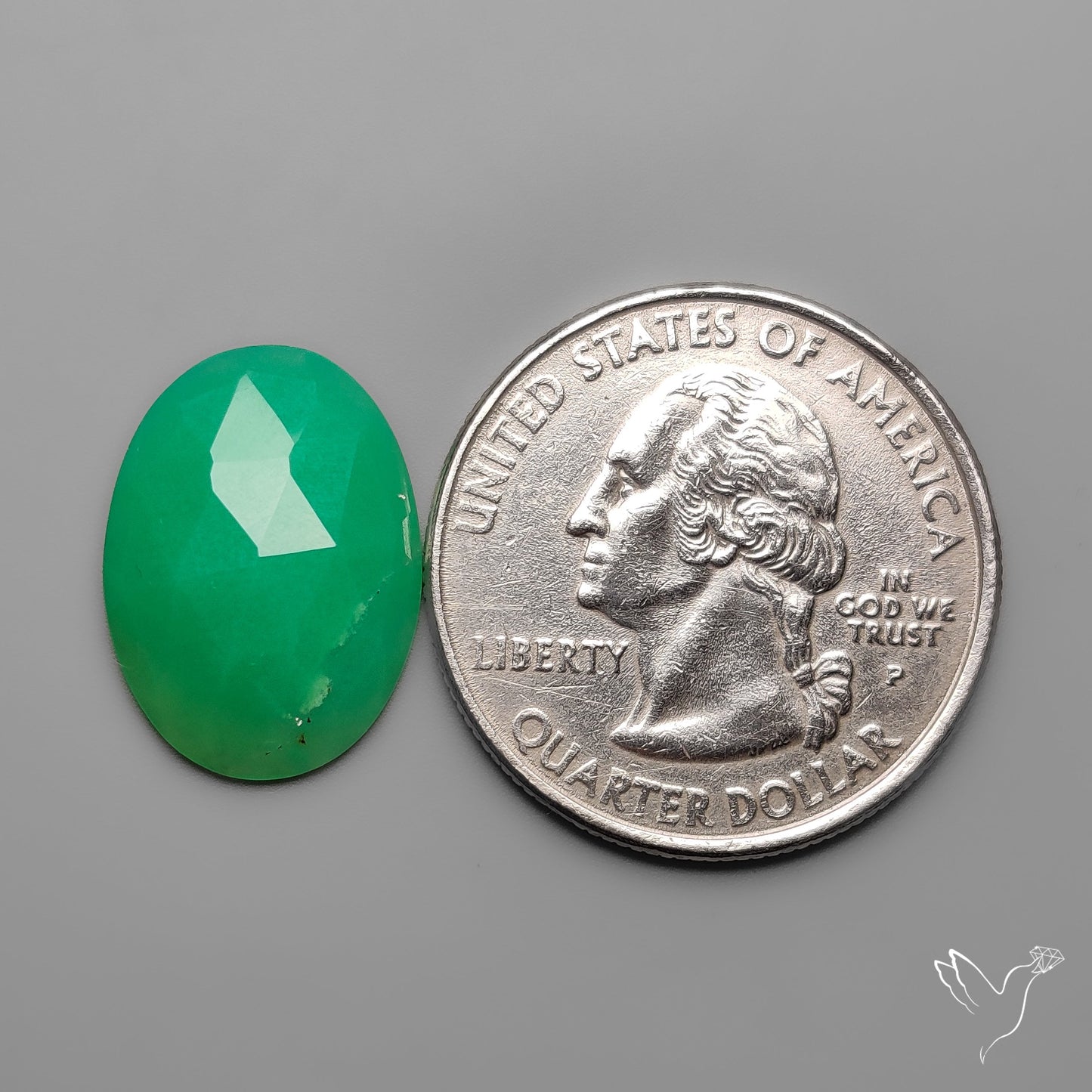 Rose Cut Gemmy Chrysoprase