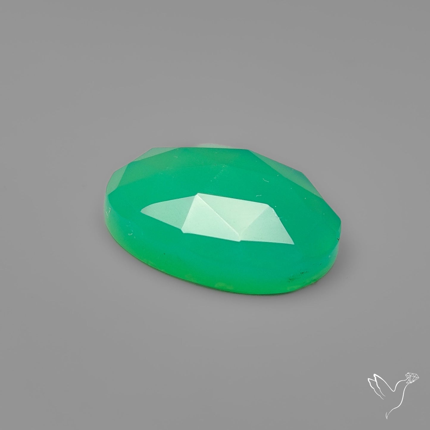 Rose Cut Gemmy Chrysoprase