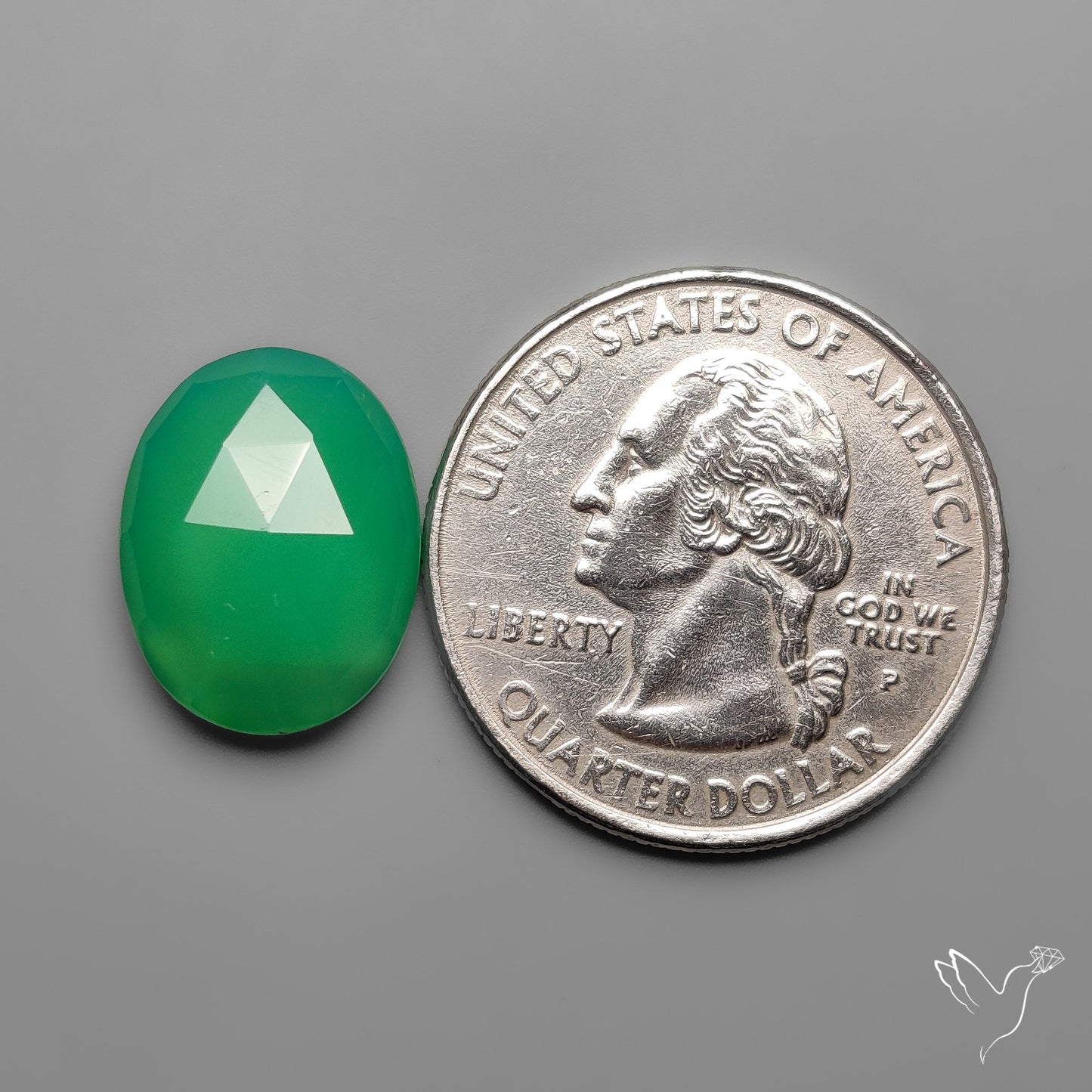 Rose Cut Gemmy Chrysoprase