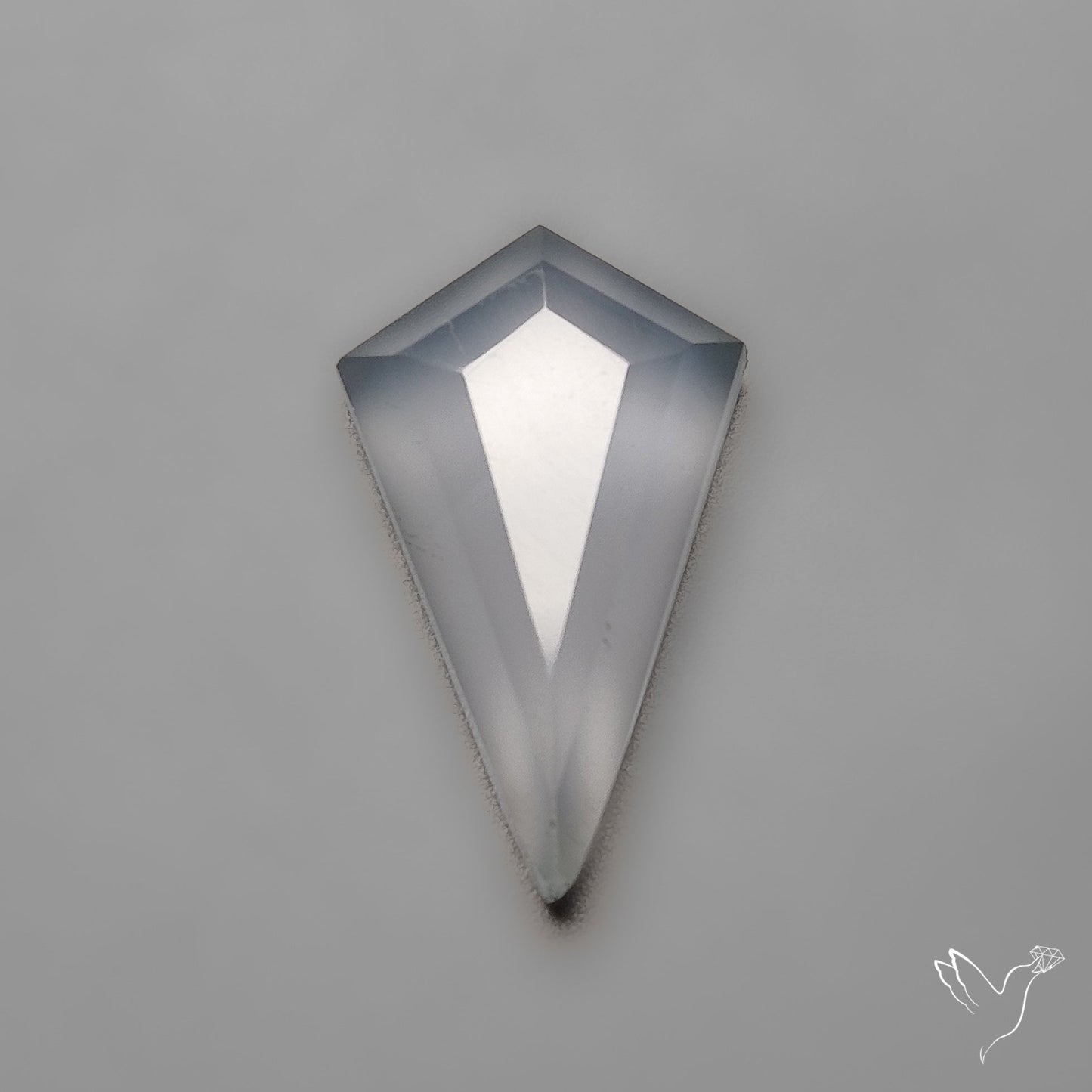 Step Cut Namibian Chalcedony Coffin