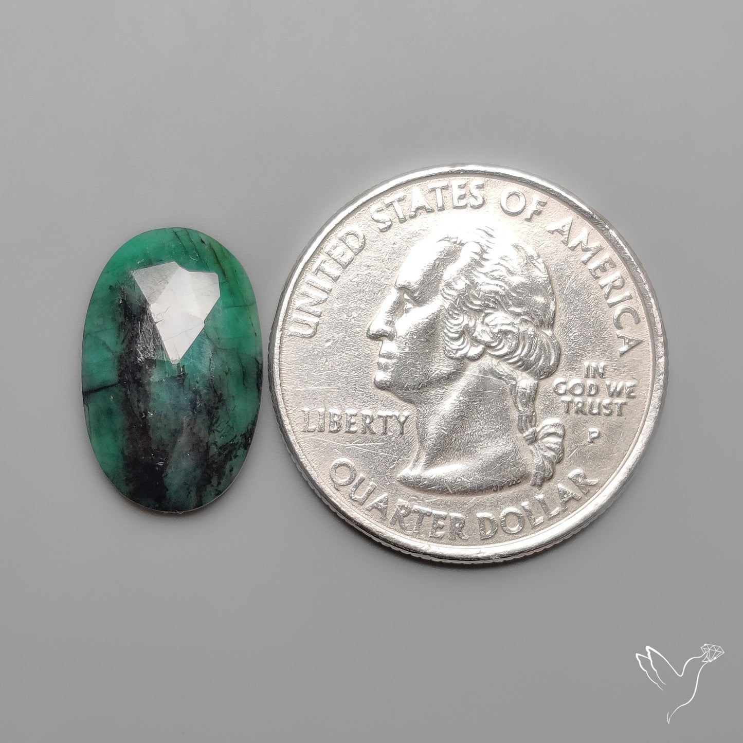 Rose Cut Emerald