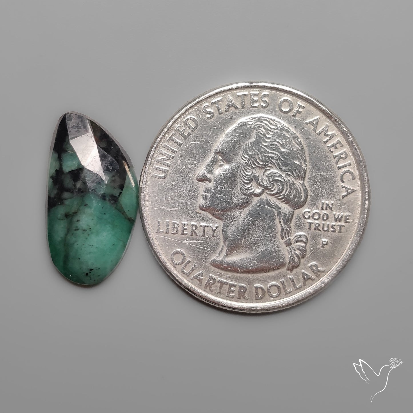 Rose Cut Emerald