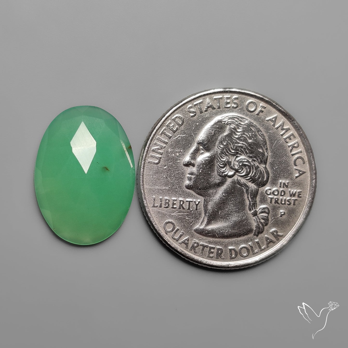 Rose Cut Gemmy Chrysoprase