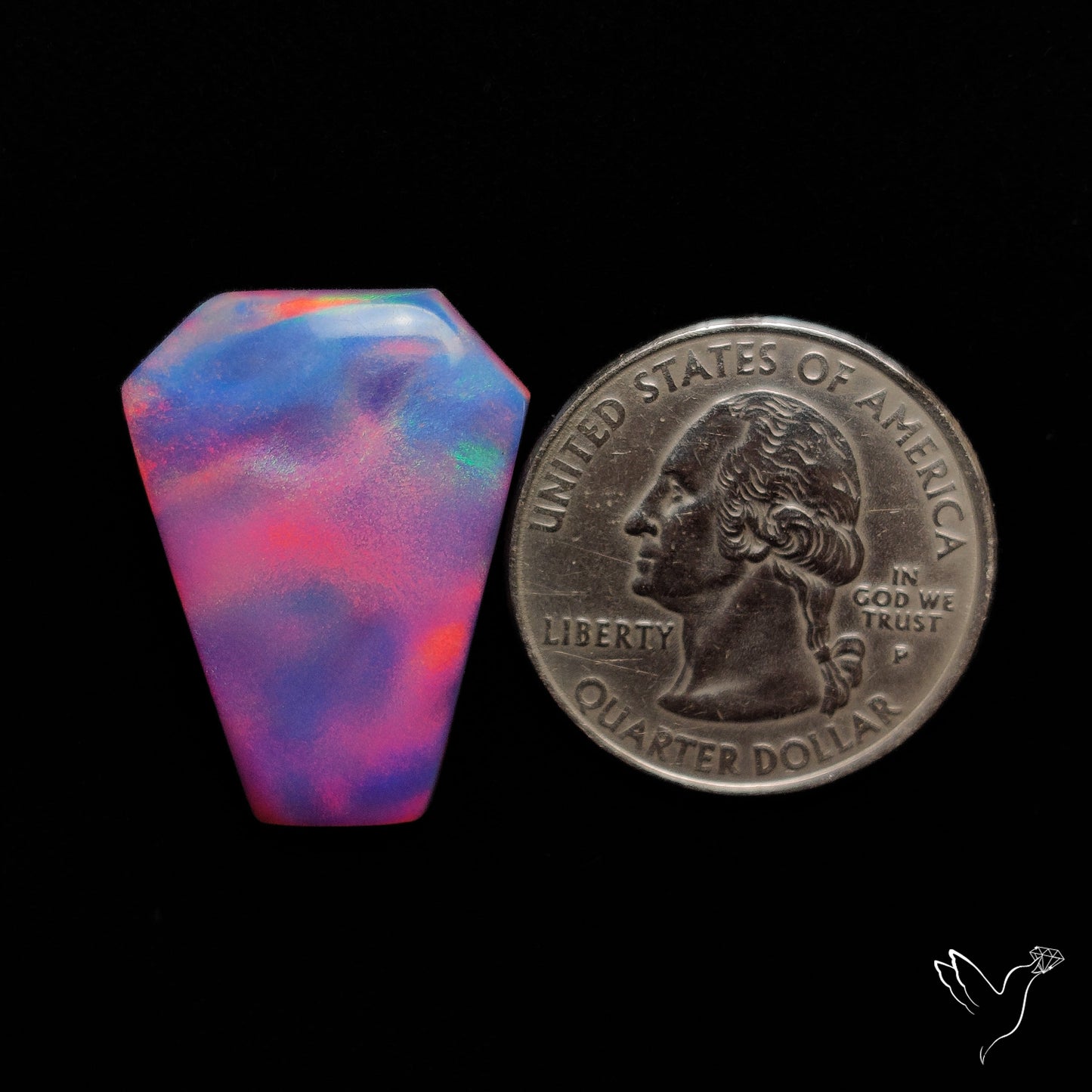 Aurora Opal Coffin Carving