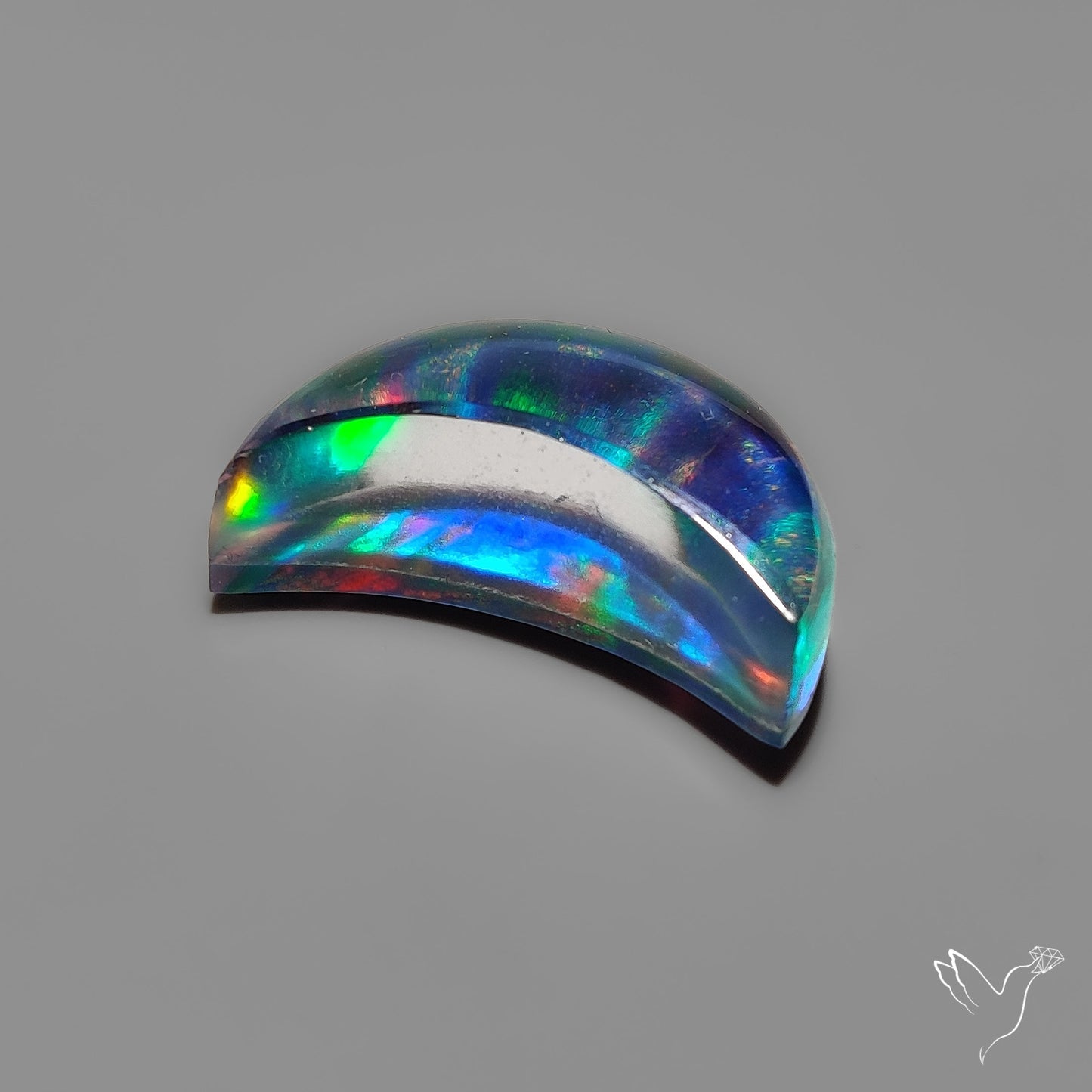 Aurora Opal Crescent Doublet