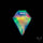 Step Cut Aurora Opal Coffin Doublet