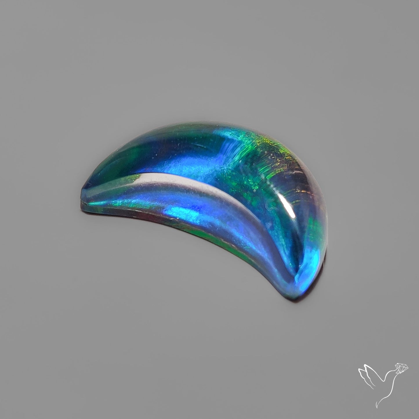 Aurora Opal Crescent Doublet