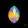 Rose Cut Aurora Opal Doublet