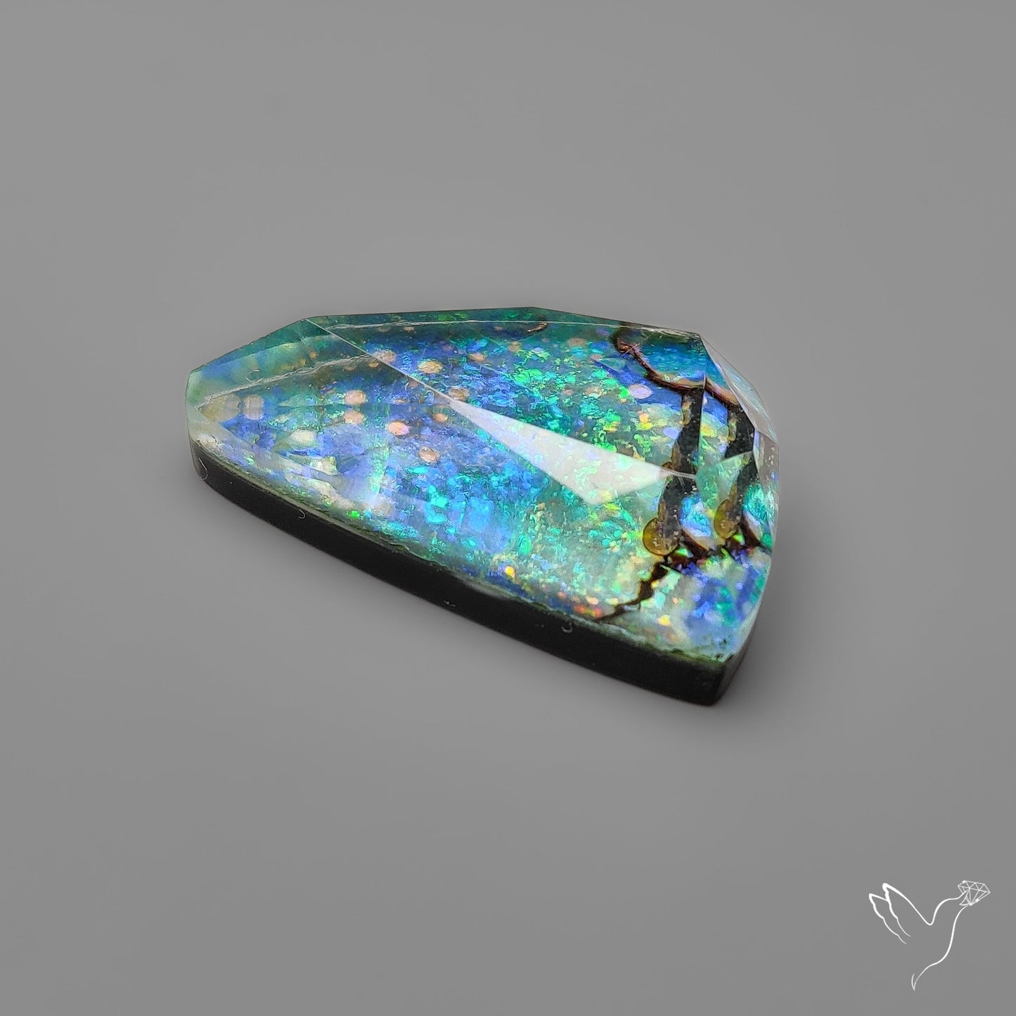 Rose Cut Monarch Opal Doublet
