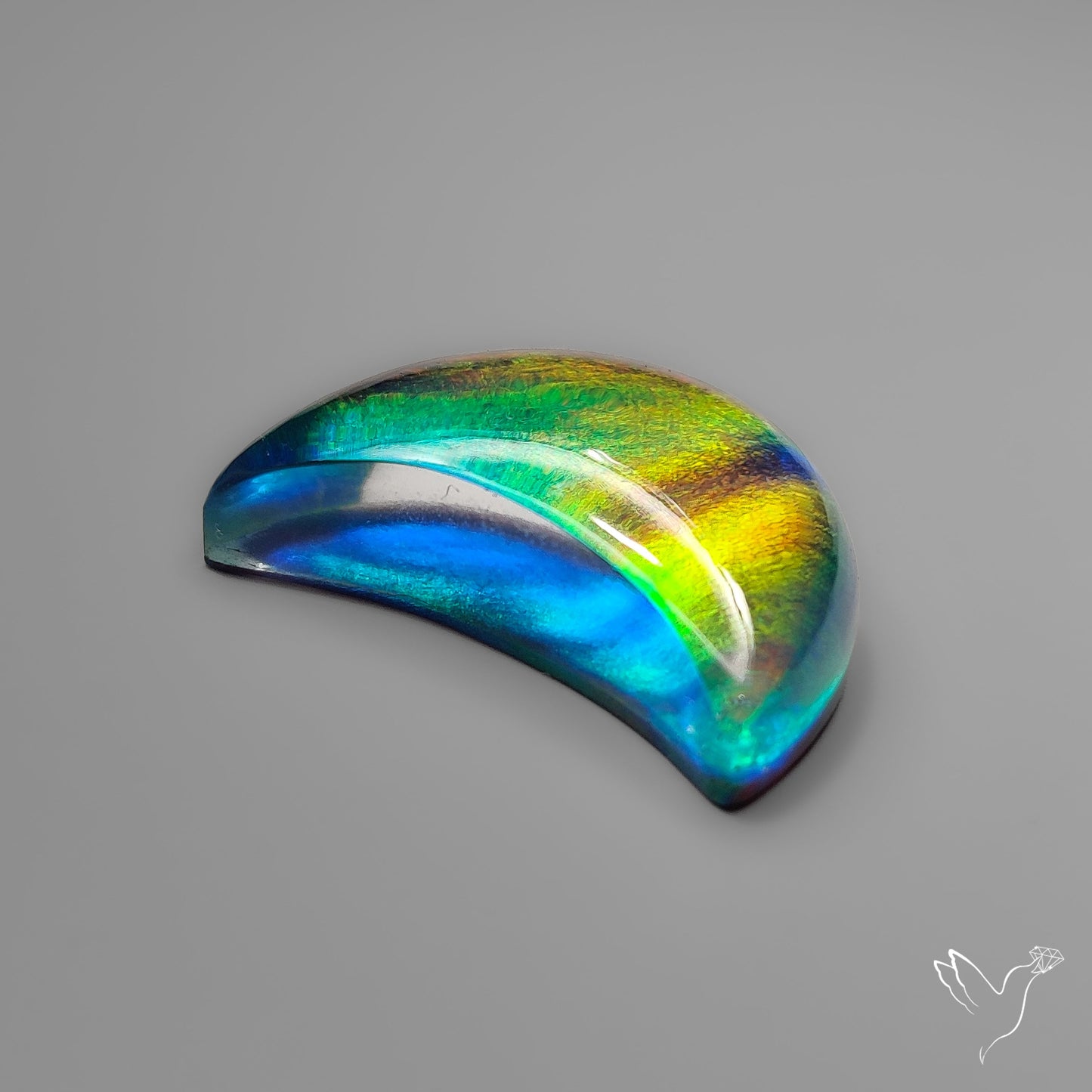 Aurora Opal Crescent Doublet