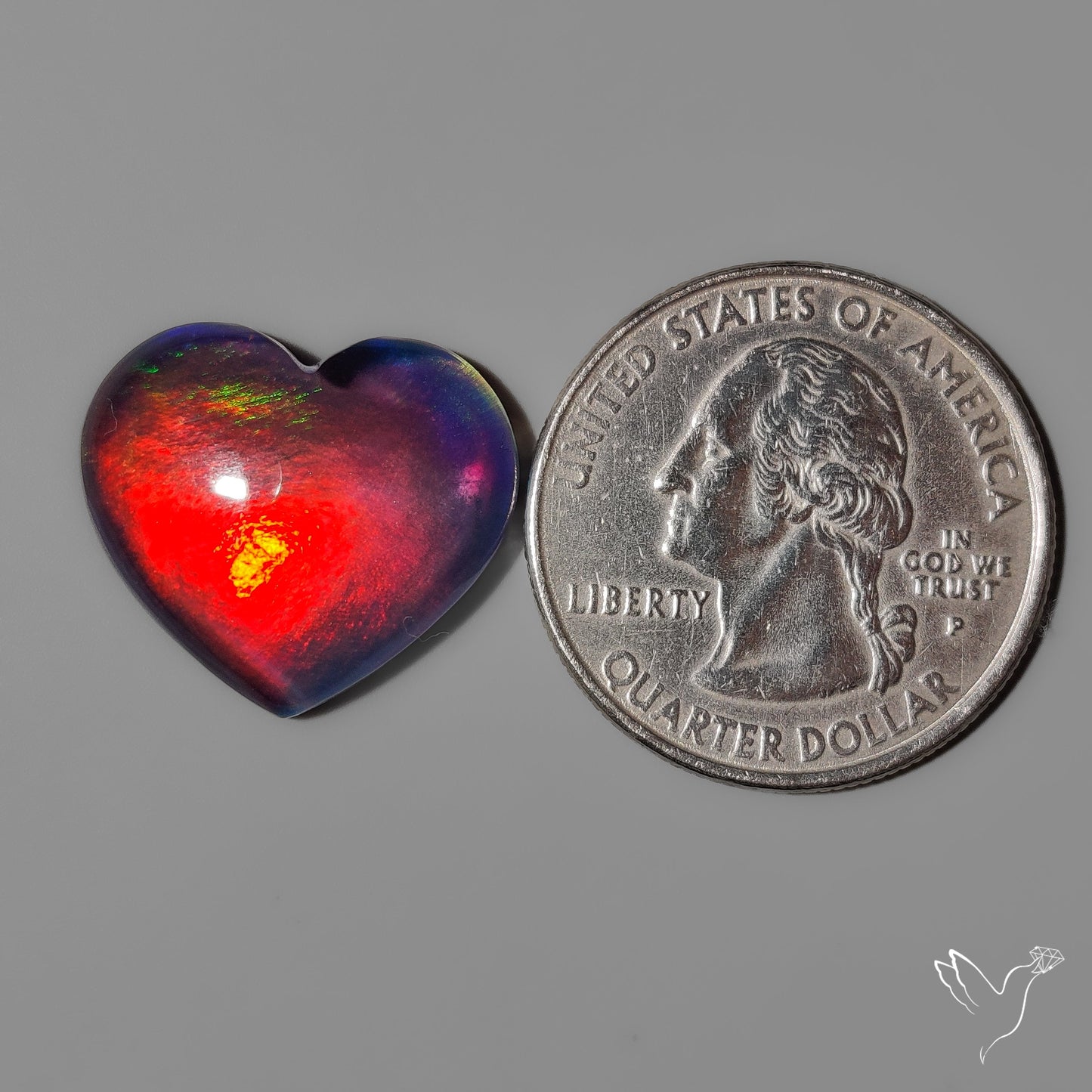 Aurora Opal Heart Carving Doublet