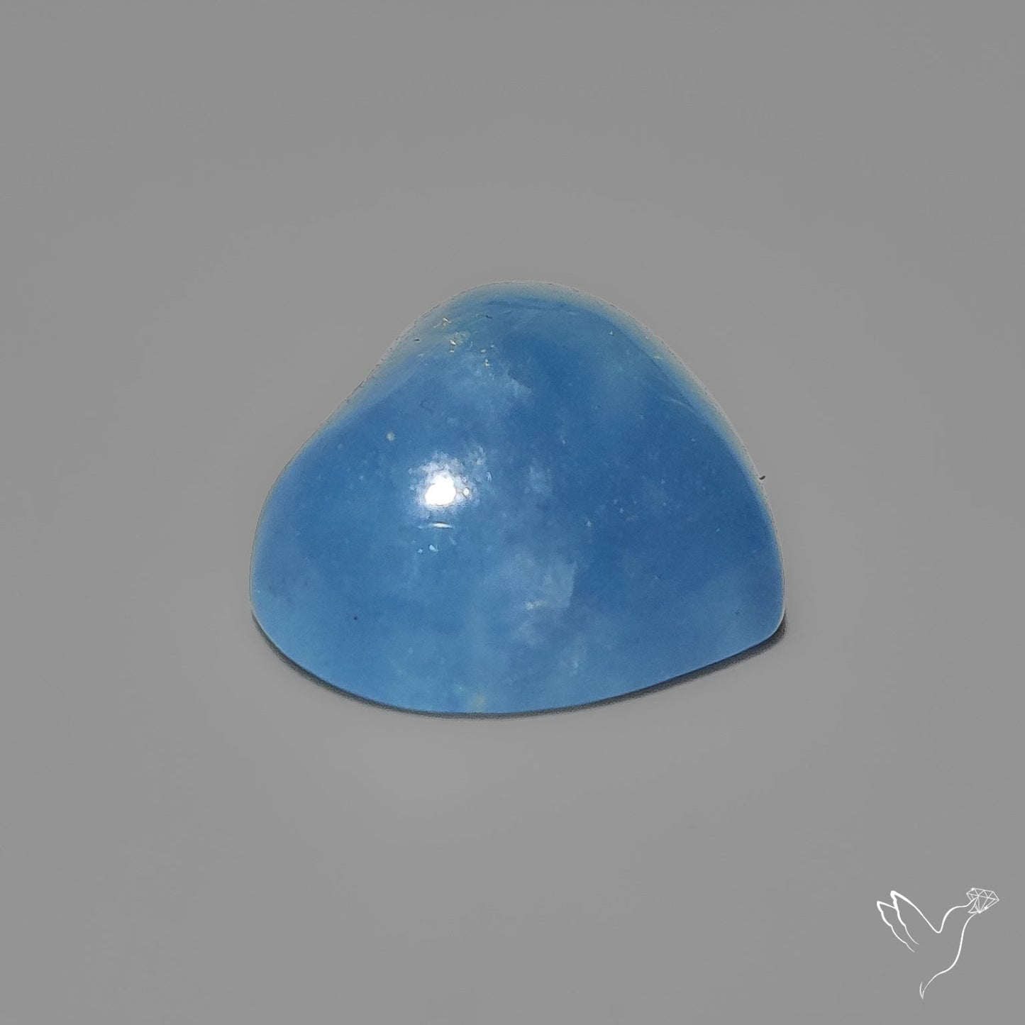 Aquamarine Heart Carving