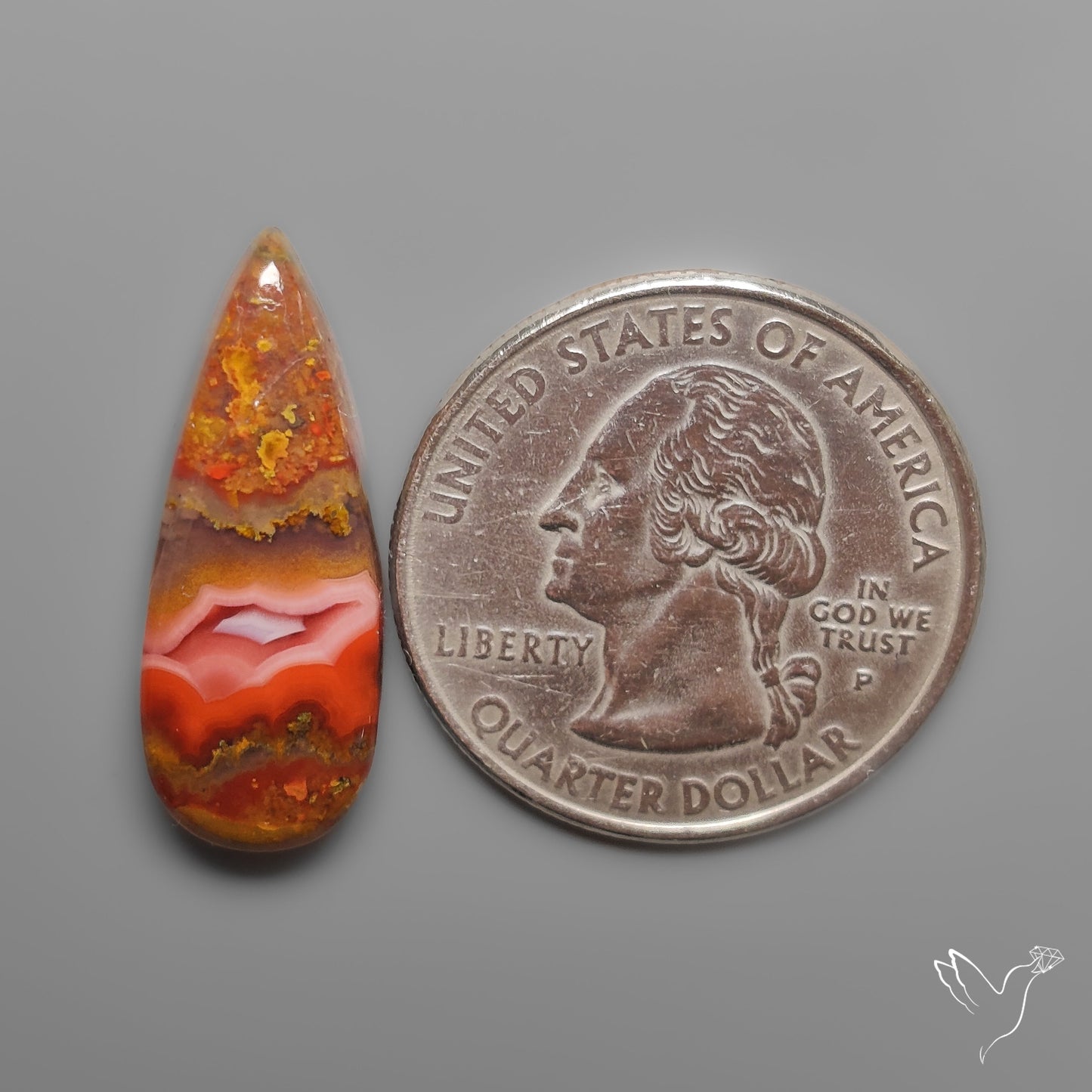 Moroccan Seam Agate Cabochon