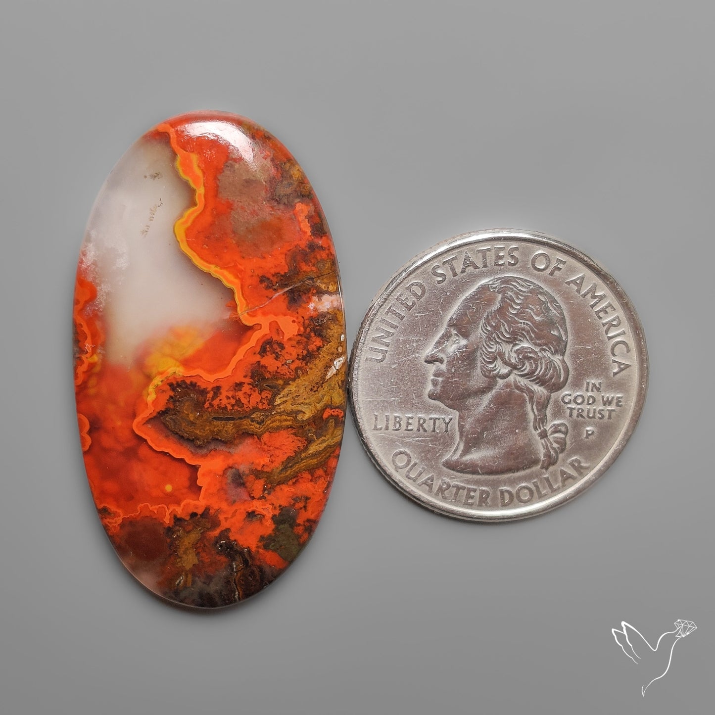 Moroccan Seam Agate Cabochon