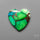 Green Mohave Turquoise Heart