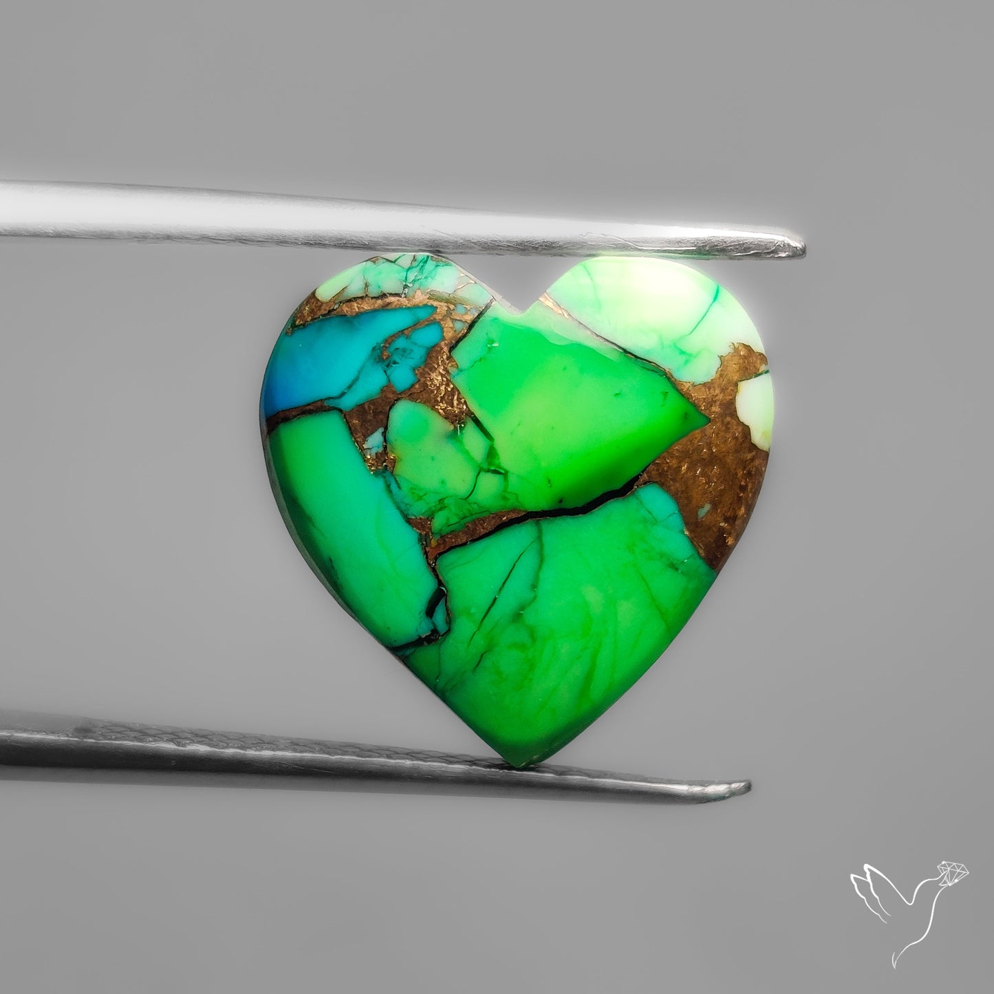 Green Mohave Turquoise Heart