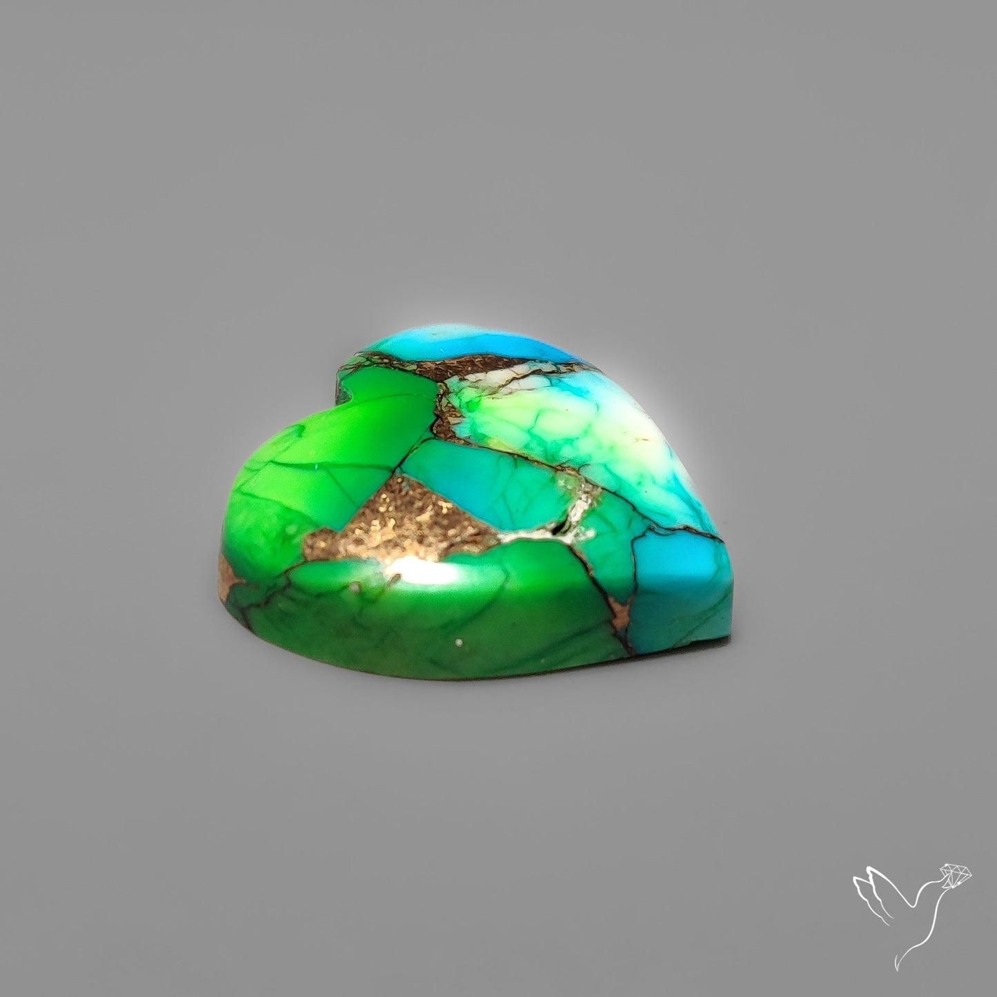 Green Mohave Turquoise Heart