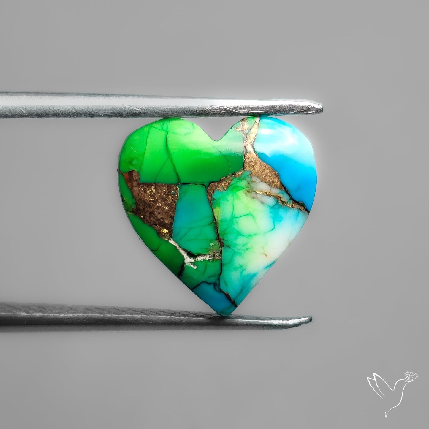 Green Mohave Turquoise Heart