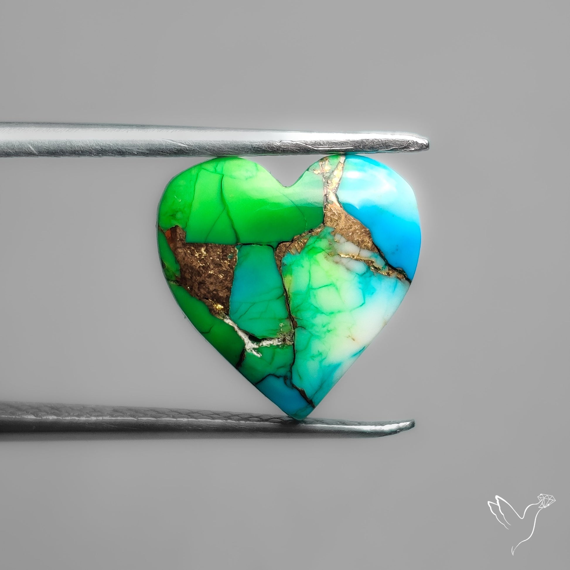 Green Mohave Turquoise Heart