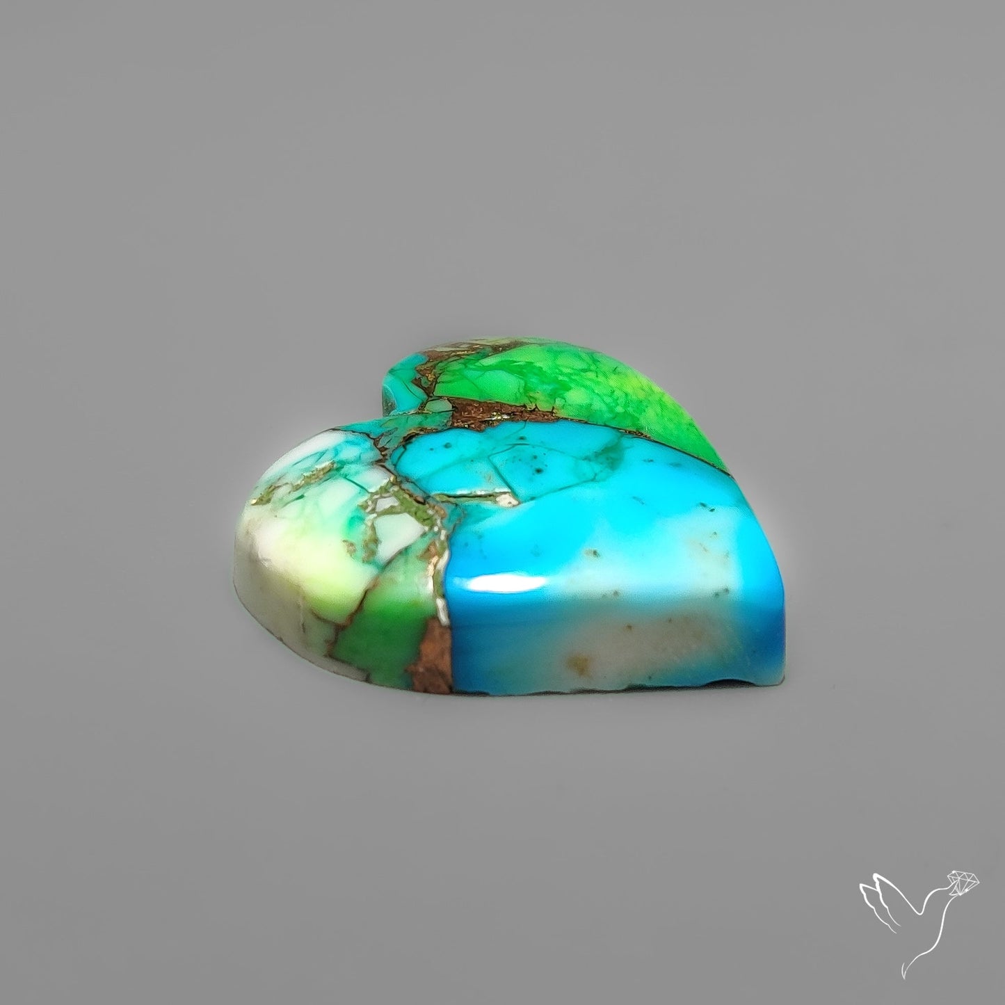 Green Mohave Turquoise Heart