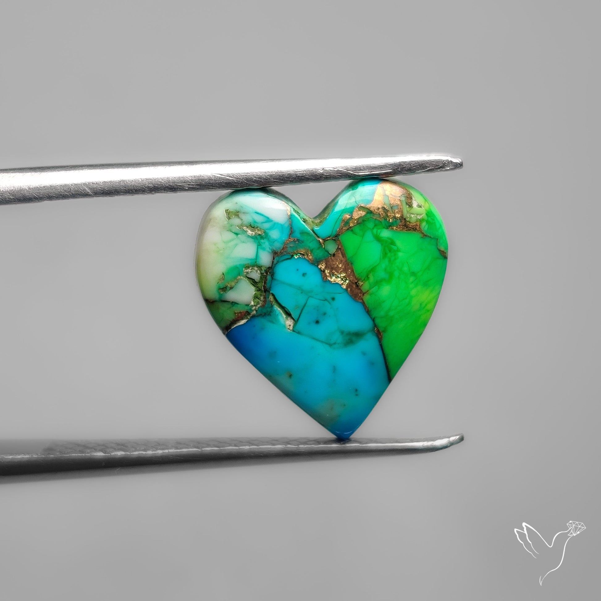 Green Mohave Turquoise Heart