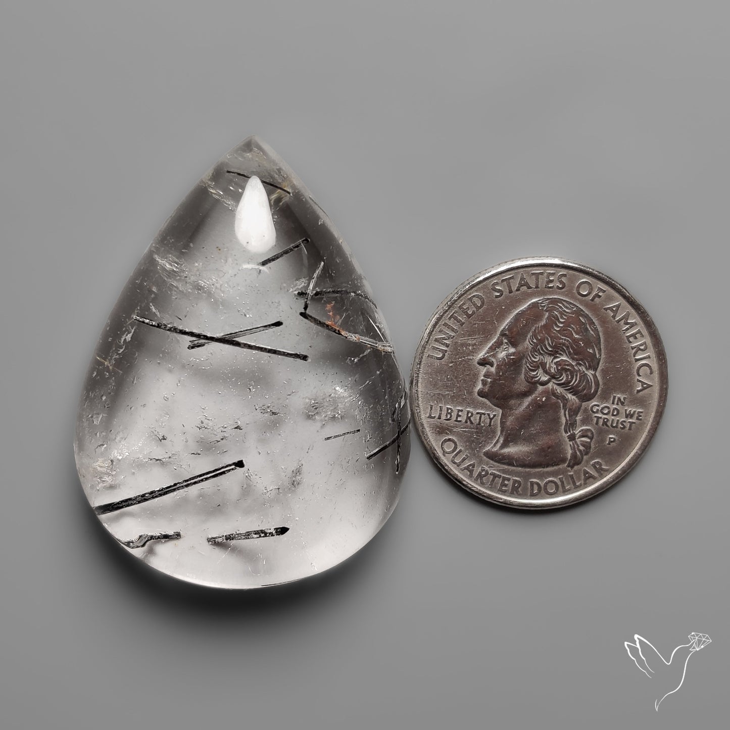 Black Tourmalinated Quartz