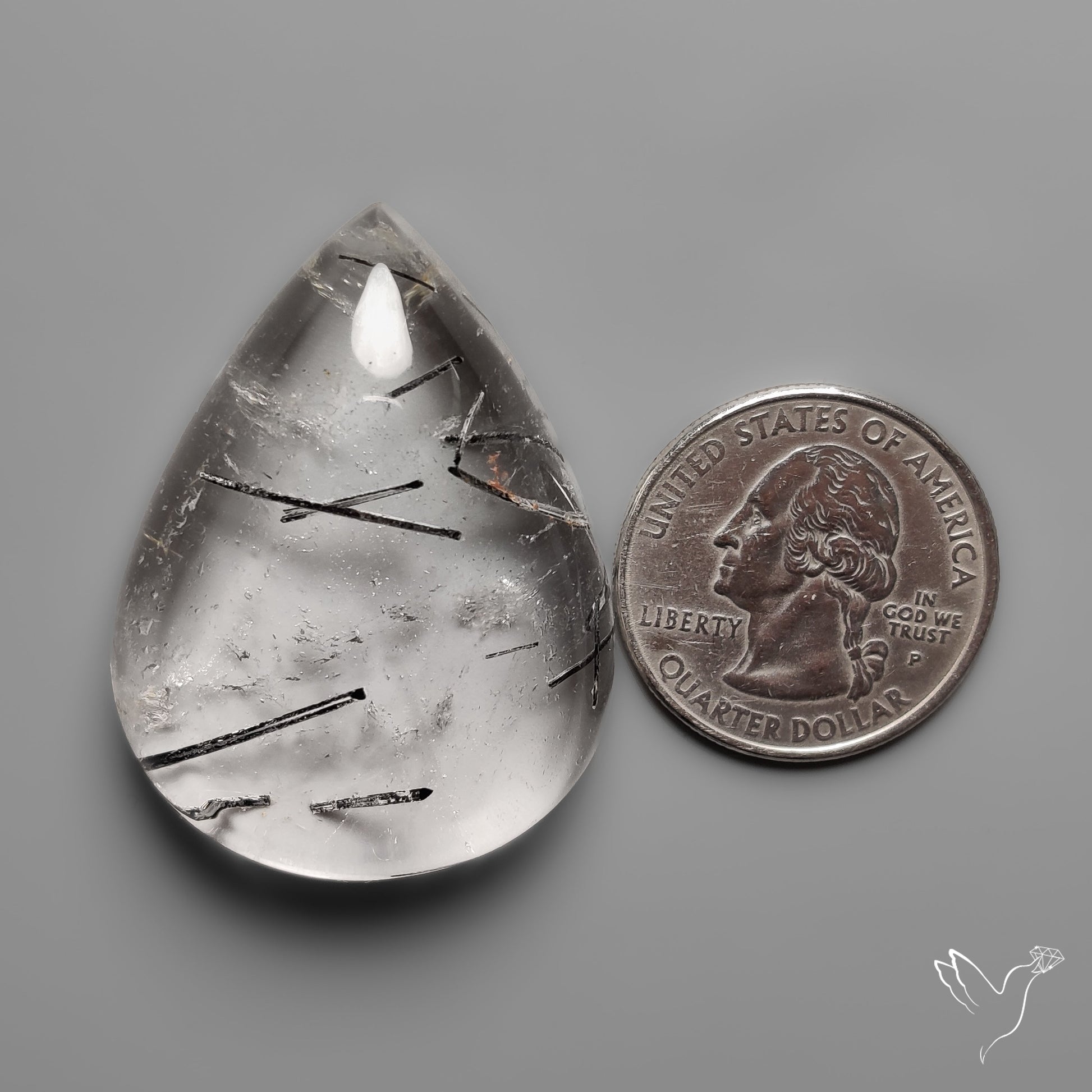 Black Tourmalinated Quartz