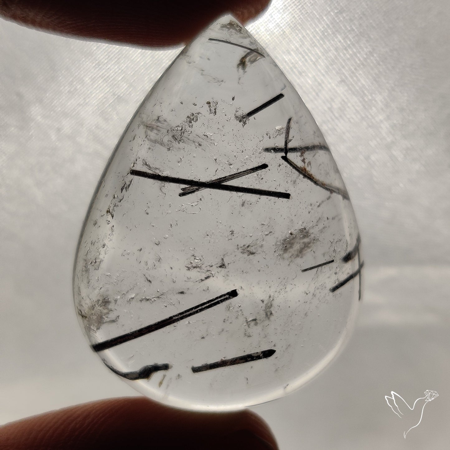 Black Tourmalinated Quartz