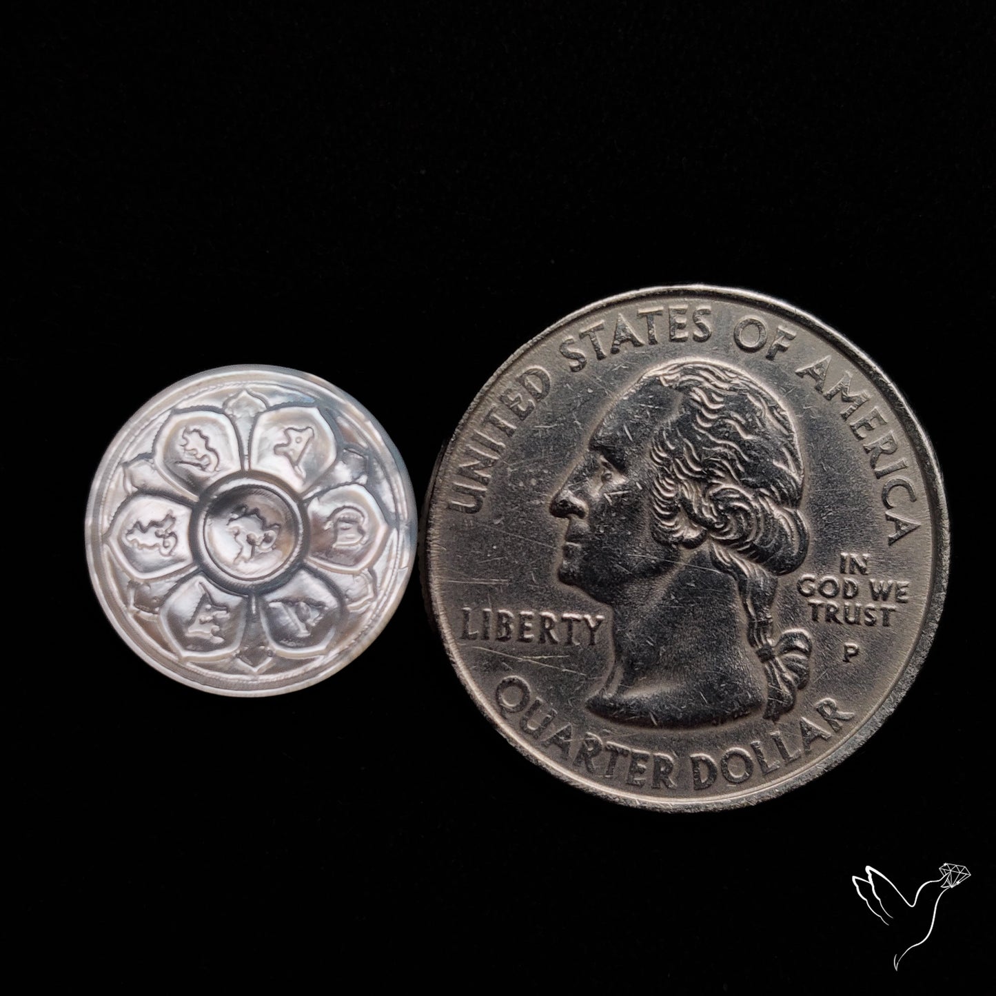 Mother Of Pearl Chakra Carving