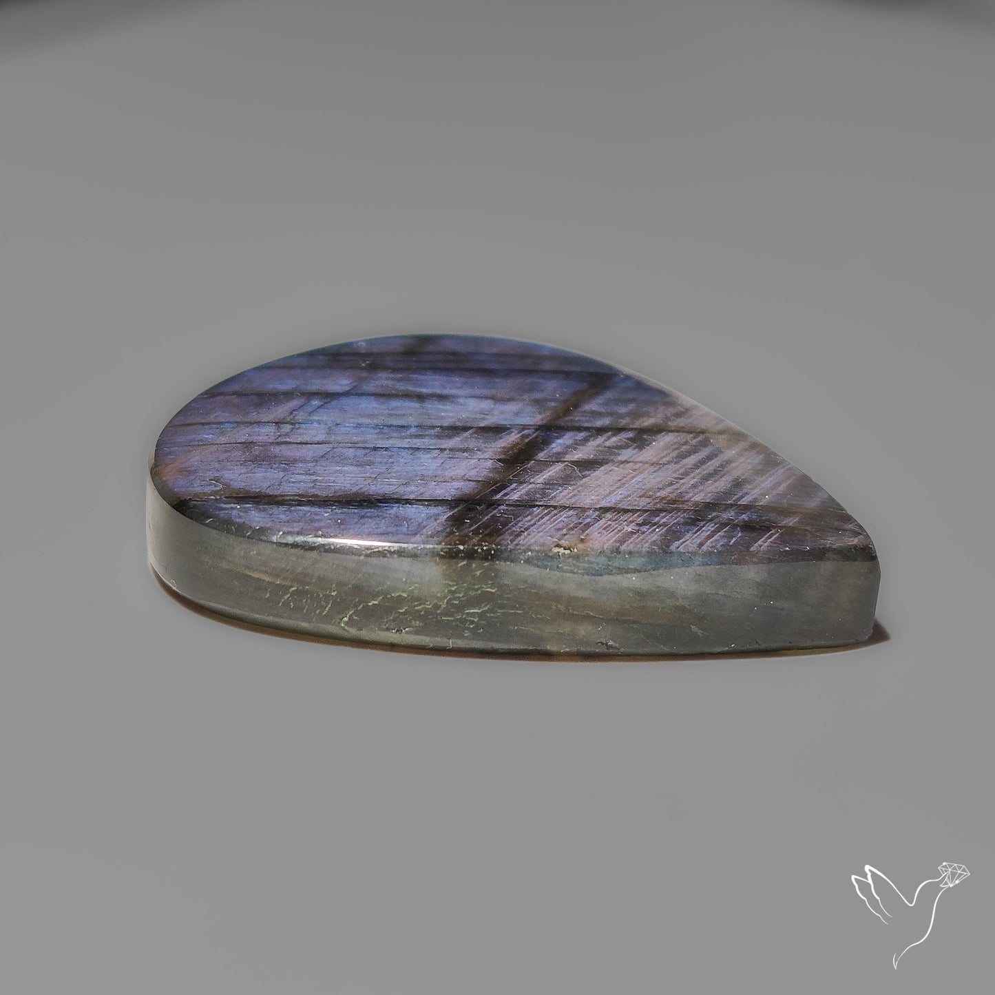 Electric Blue Spectrolite Cabochon