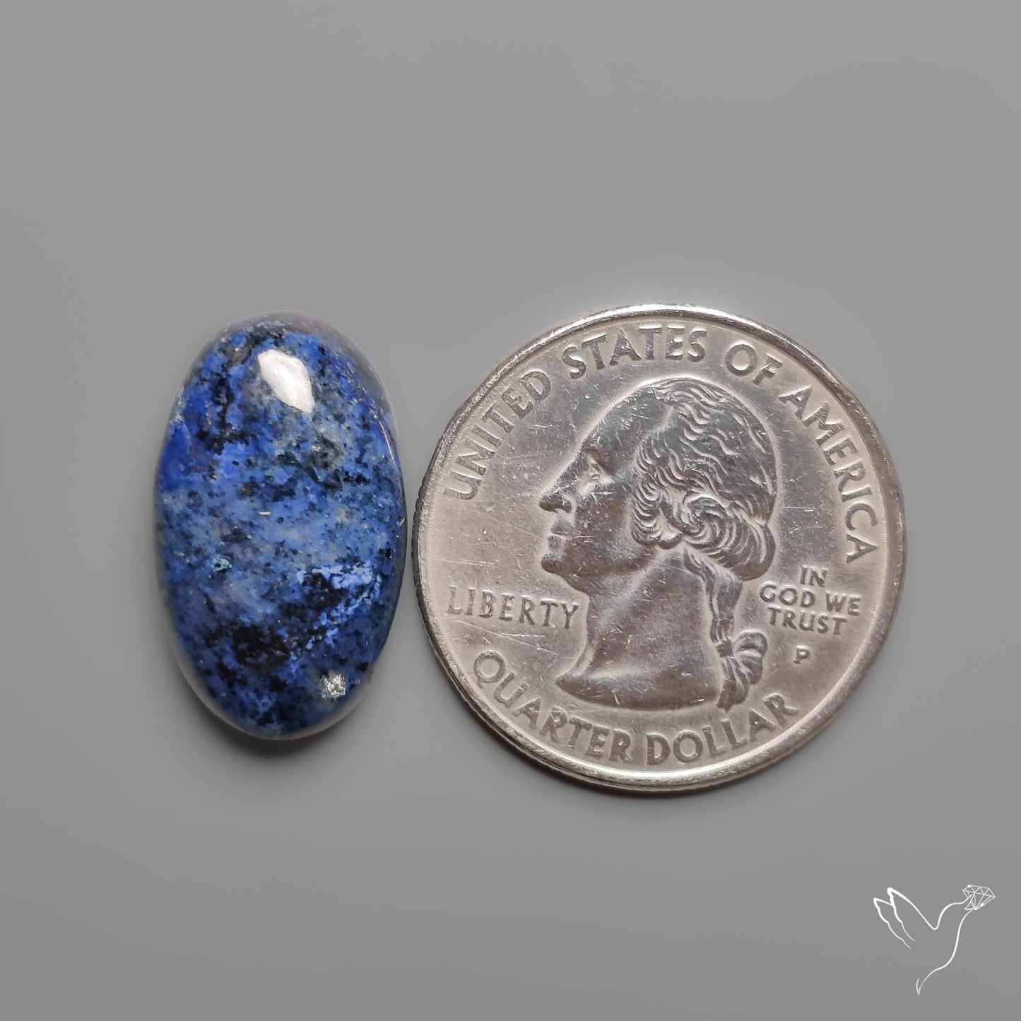 Blue Vivianite Cabochon