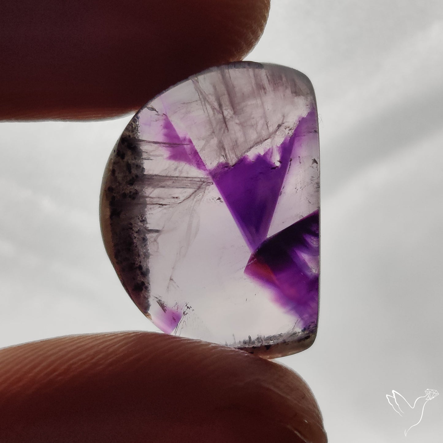 Trapiche Amethyst Cabochon