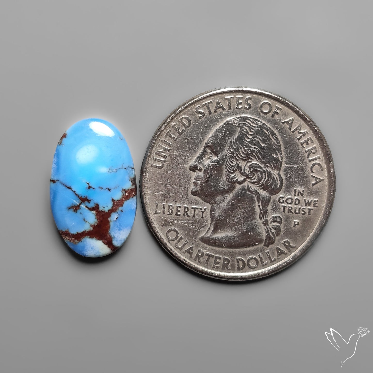Golden Hill Turquoise Rare Top Grade Cabochon