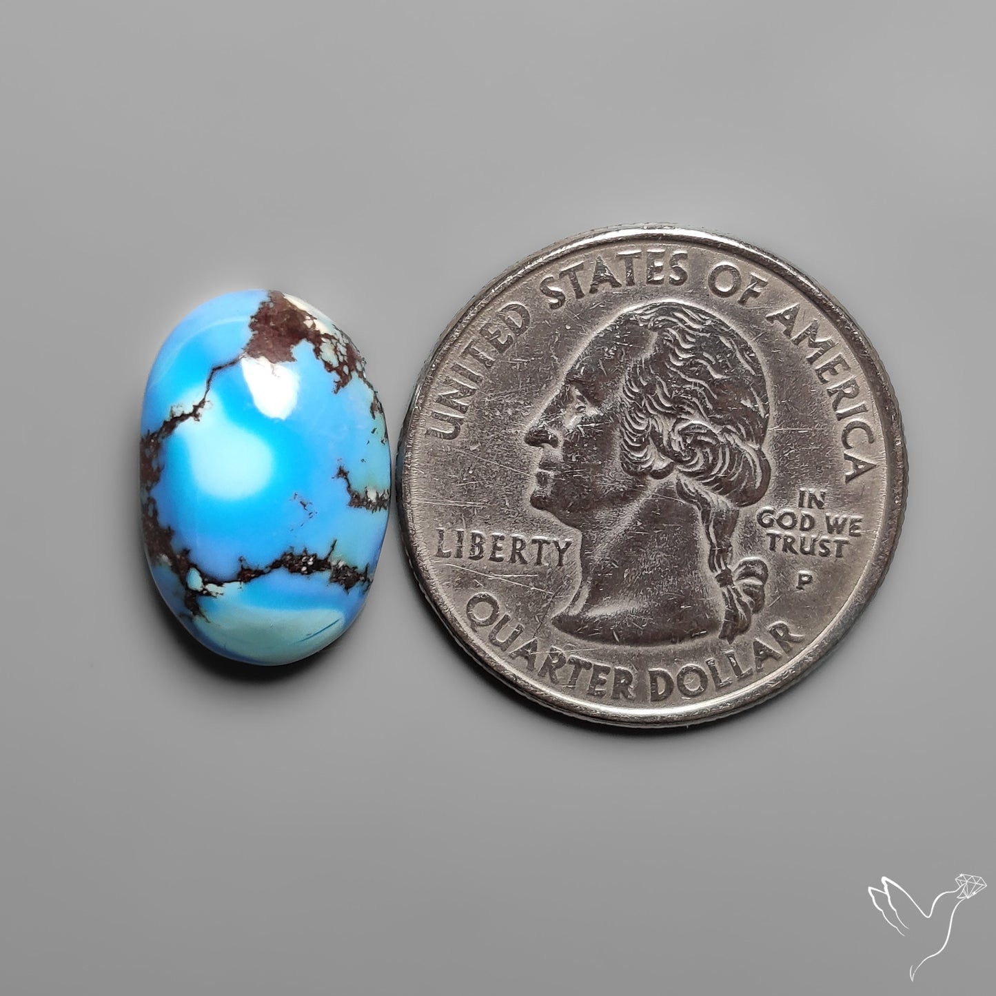 Golden Hill Turquoise Rare Top Grade Cabochon