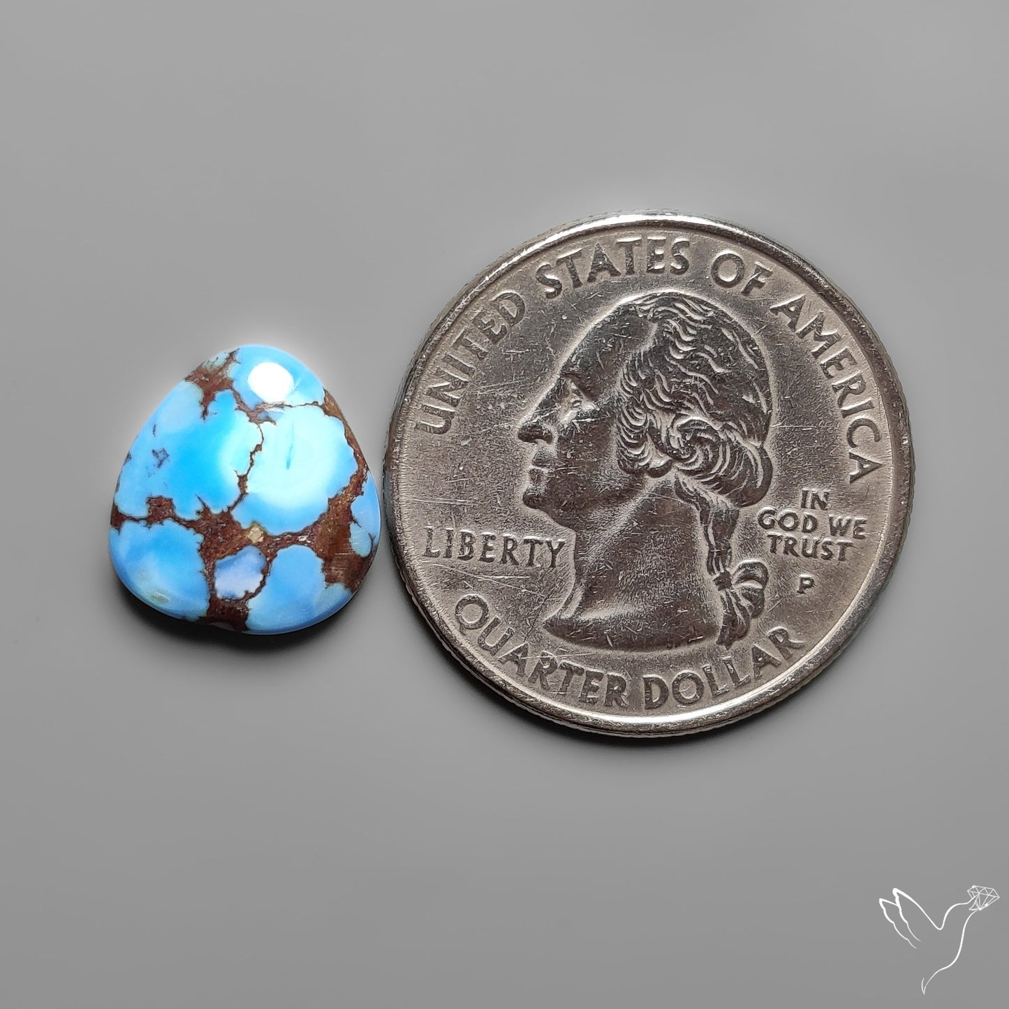 Golden Hill Turquoise Rare Top Grade Cabochon