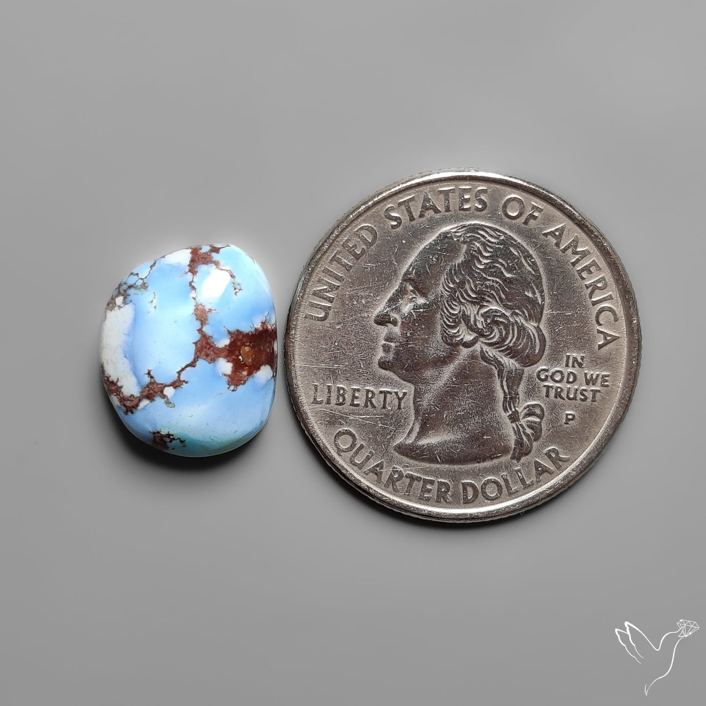 Golden Hill Turquoise Rare Top Grade Cabochon